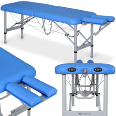 --Massage Table Chiro Ultralux 19 Alu Vinyl Flex K023 Blue-