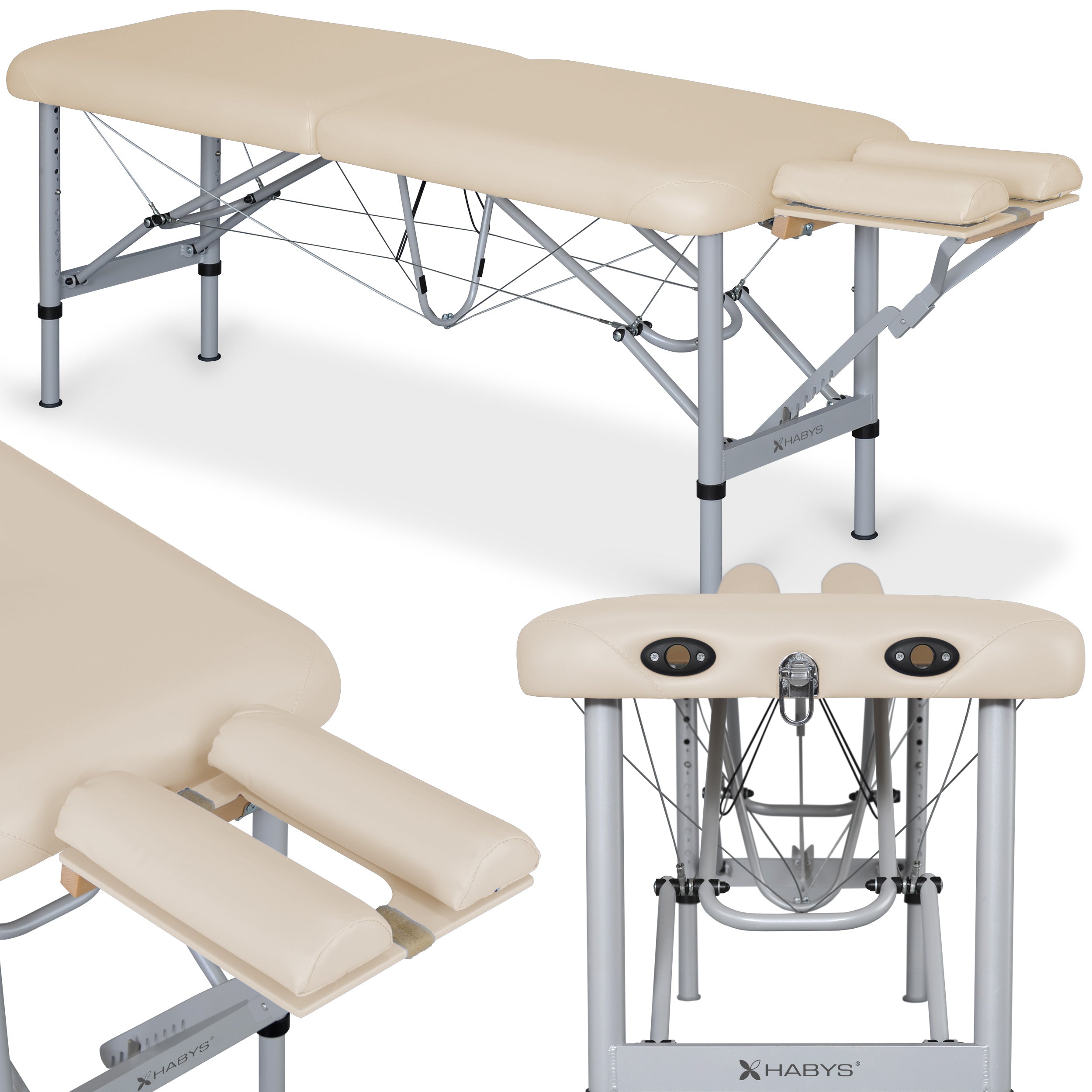 --Massage Table Chiro Ultralux 19 Alu Vinyl Flex K033 Beige-
