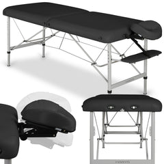 --Massage Table Panda Alu 60 Vinyl Flex K015 Black-