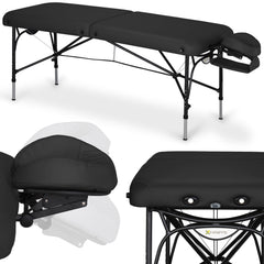 --Massage Table Smart Alu 70 Vinyl Flex K015 Black-
