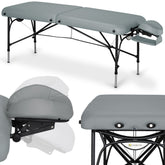 --Massage Table Smart Alu 70 Vinyl Flex K029 Grey-