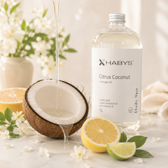 -1-Massage oil Daily Spa Citrus coconut, HABYS 1000 ml-1