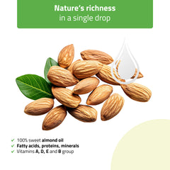 -1-Massage oil Nature Sweet Almond, HABYS 500 ml with pump-1