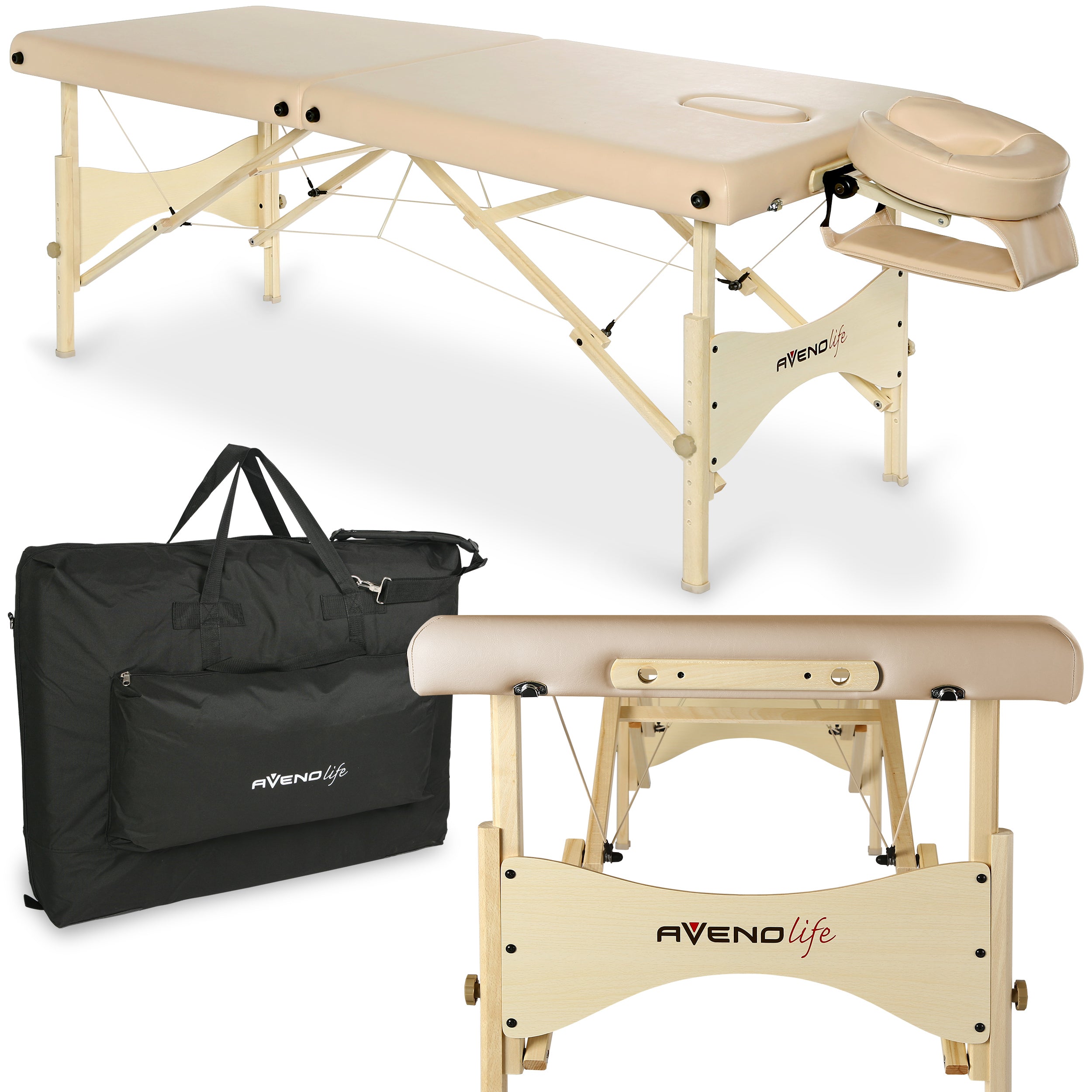 --Massage table eSpirit 70 Soft Touch K607 Moco Beige-