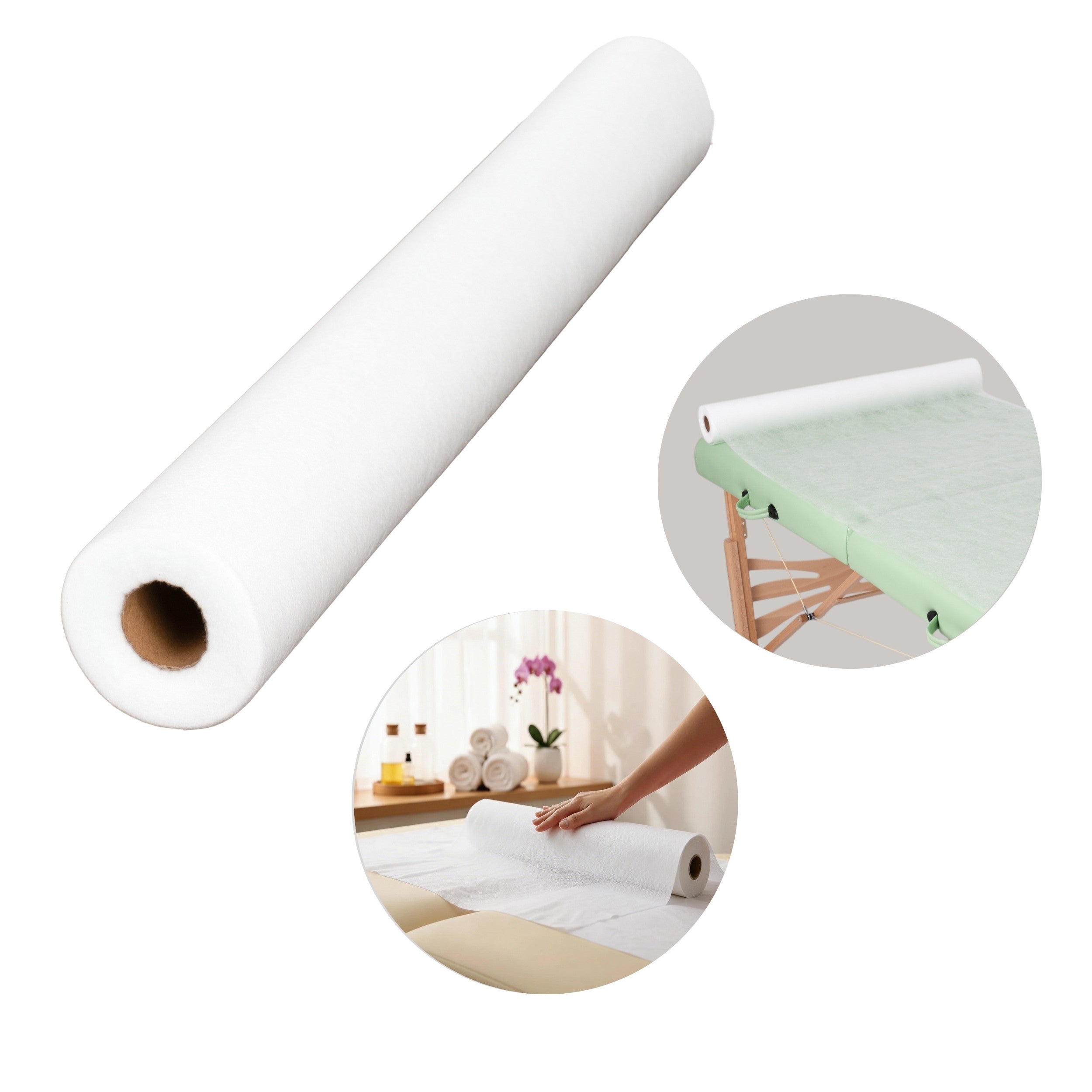 --Non-woven medical roll sheet 60 cm x 50 m 15g/m2, white-