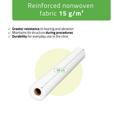 -2-Non-woven medical roll sheet 60 cm x 50 m 15g/m2, white-2