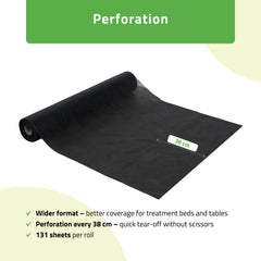 -3-Non-woven medical roll sheet 60 cm x 50 m 18g/m2, black-3