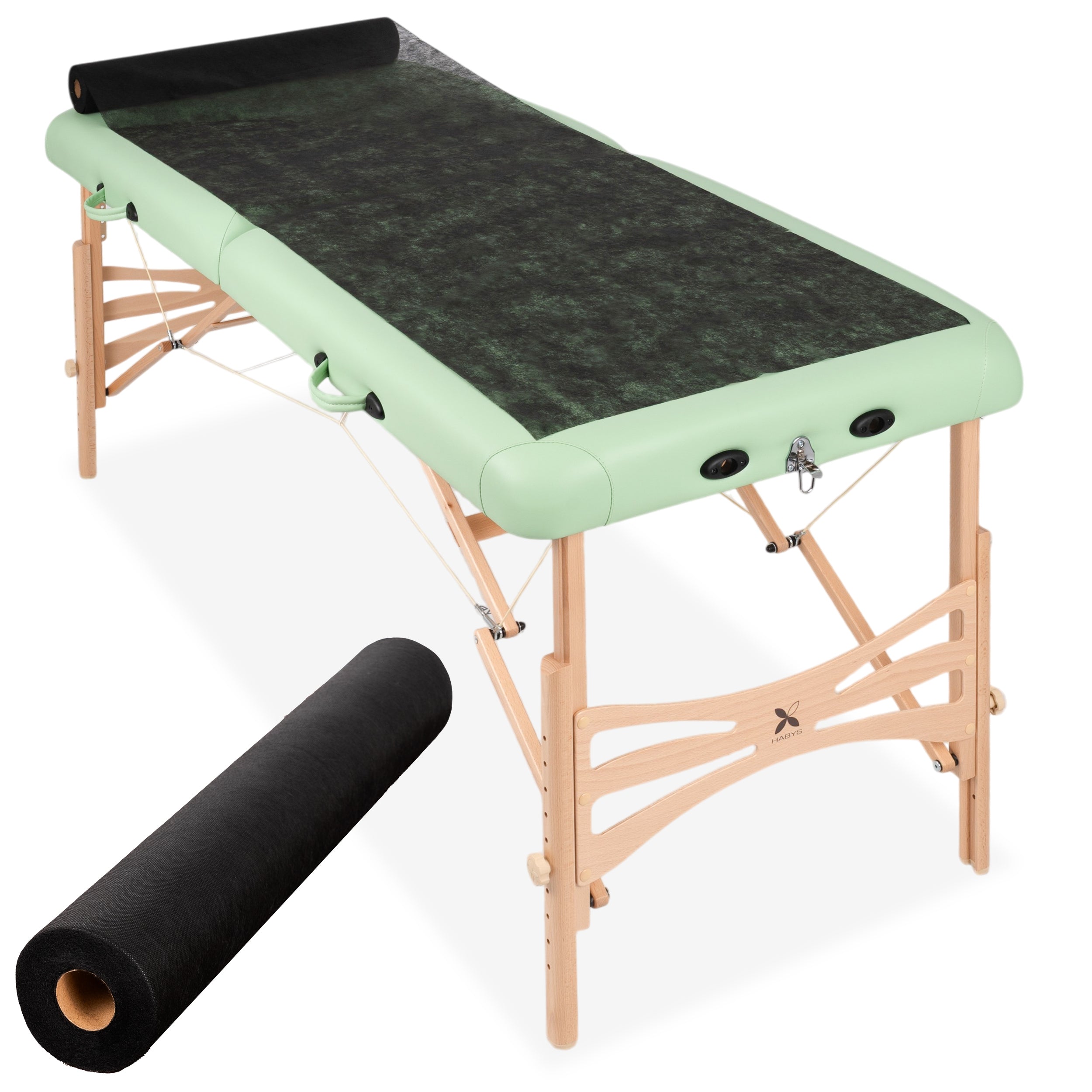 --Non-woven medical roll sheet 70 cm x 50 m 18g/m2, black-