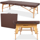--Portable Thai massage table Niro 80 PU k835 brown-