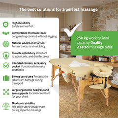 -1-Portable massage table Sofia Comfy Base K533 Beige-1