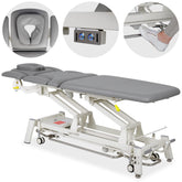 --Proxima X7 therapy table, electric height adjustment with foot control bar, ERGO cushion, Touch Core k322 gray-