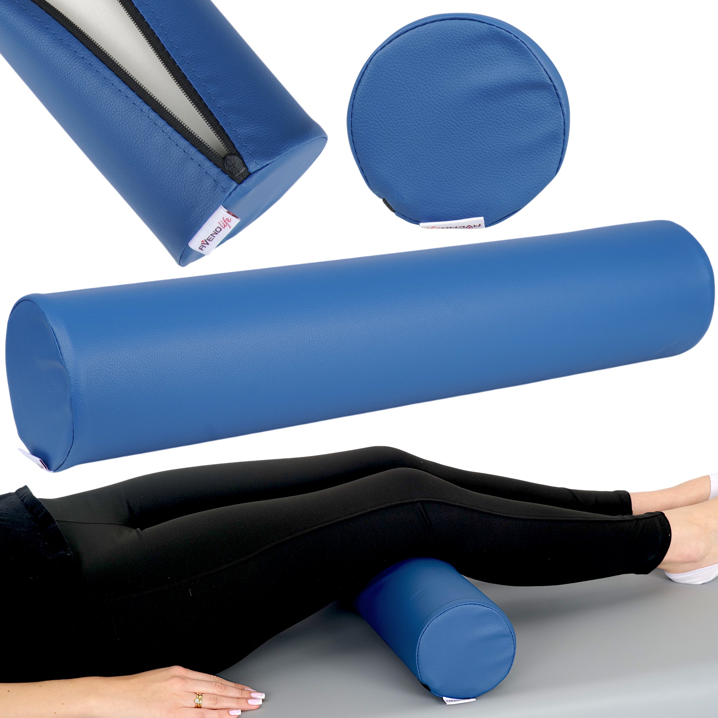 --Round Bolster 12x60 - K512 blue-