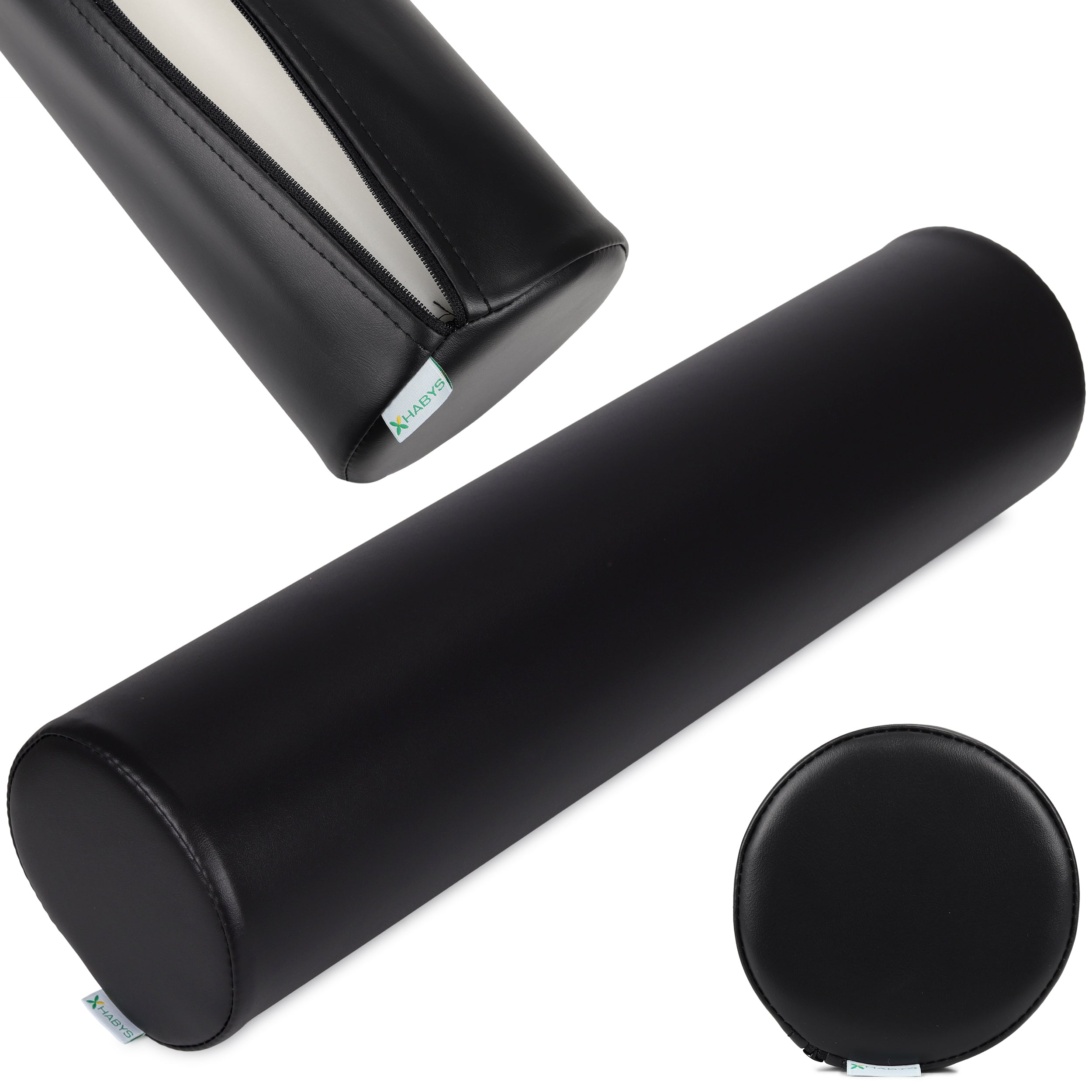 --Round Bolster 15x60 K015 Black-