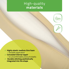 -2-Round Bolster 15x60 - K533 Beige-2