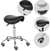 --Saddle stool LOFI, Comfy Base k515 quilted black-