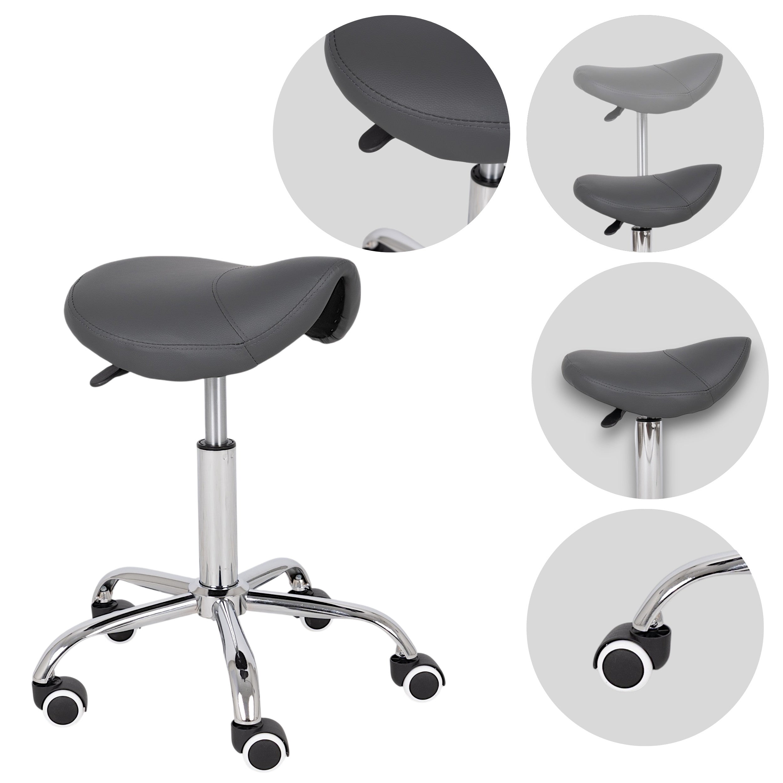 --Saddle stool LOFI, Comfy Base k521 grey-