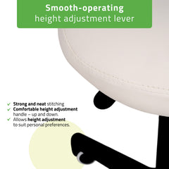 -2-Saddle stool LUMO, Comfy Base k501 white-2