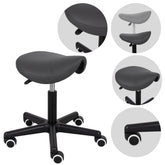 --Saddle stool LUMO, Comfy Base k521 grey-