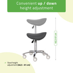 -3-Saddle stool Lila, PVC k521 grey-3