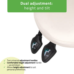 -3-Saddle stool Sola, Comfy Base k501 white-3