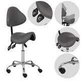 --Saddle stool Sola, Comfy Base k521 grey-