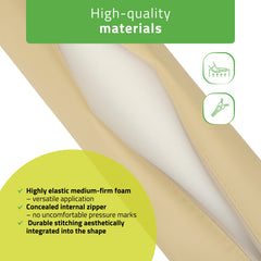 -2-Semi Round Bolster 60x15x10 - K533 Beige-2