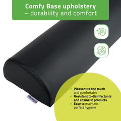 -3-Semi Round Bolster 60x18x12 - K515 Black-3