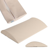 --Semi Round Bolster Lumbar 40x25x5 Hard K101 Beige-