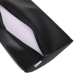 -1-Semi Round Bolster Lumbar 40x25x5 Soft K015 Black-1