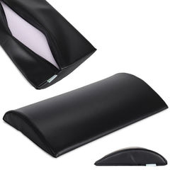 --Semi Round Bolster Lumbar 40x25x5 Soft K015 Black-