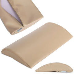 --Semi Round Bolster Lumbar 40x25x5 Soft K033 Beige-