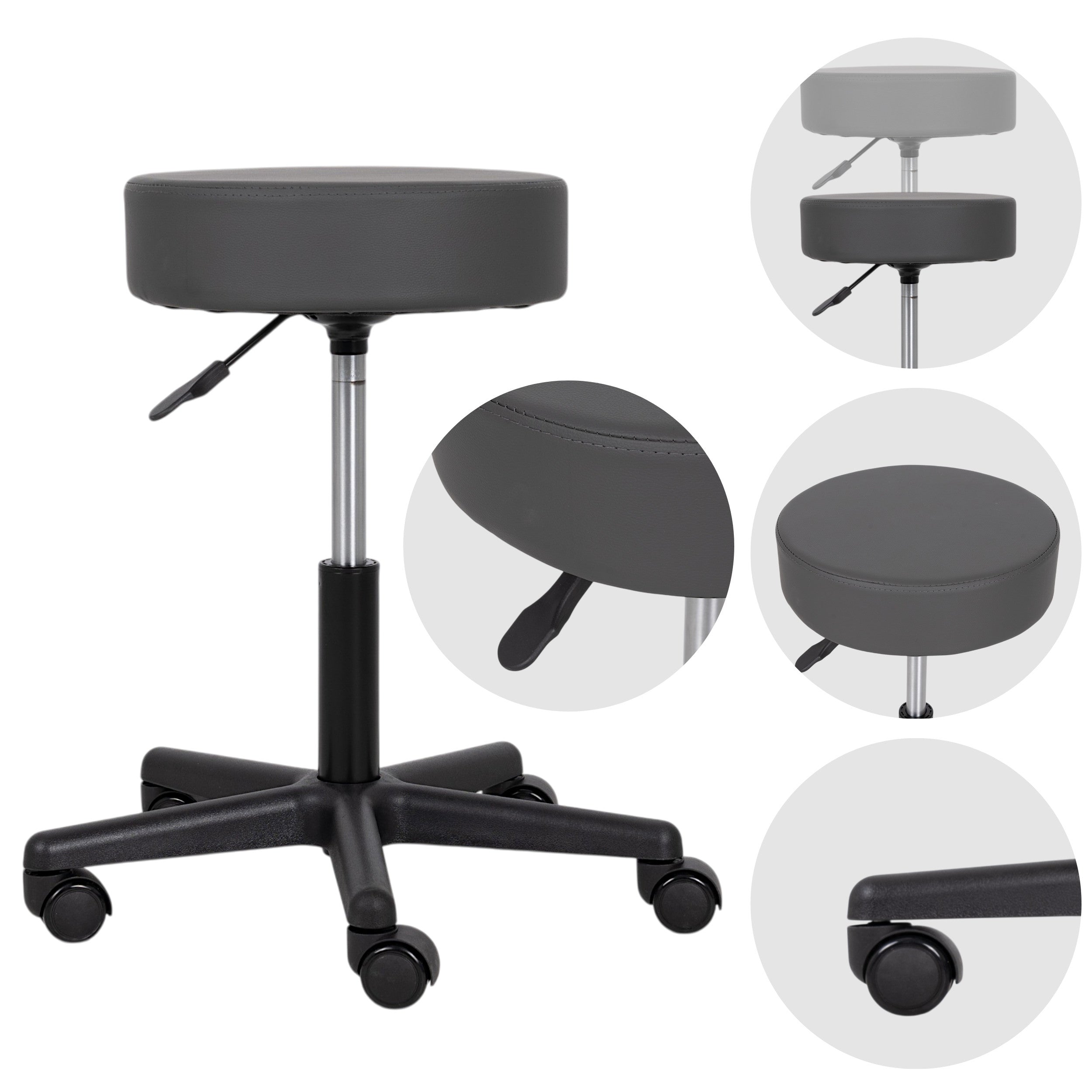 --Stool TIMO, Comfy Base k521 grey-