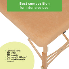 -2-Terry Table Sheet for portable tables 60-65/180-185 beige-2