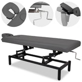 --VIGO 1 Stationary massage table with manual height adjustment - dark gray-