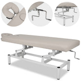 --VIGO 1 Stationary massage table with manual height adjustment - light gray-