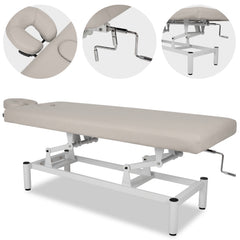 --VIGO 1 Stationary massage table with manual height adjustment - light gray-