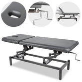 --VIGO 2 Stationary massage table with adjustable backrest - dark gray-