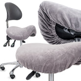 --Velour cover with elastic for stool, graphite-