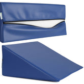 --Wedge Bolster 40x50x20 K012 Navy Blue-