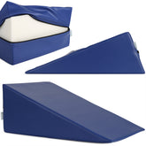 --Wedge Bolster 50x35x20 K012 Navy Blue-