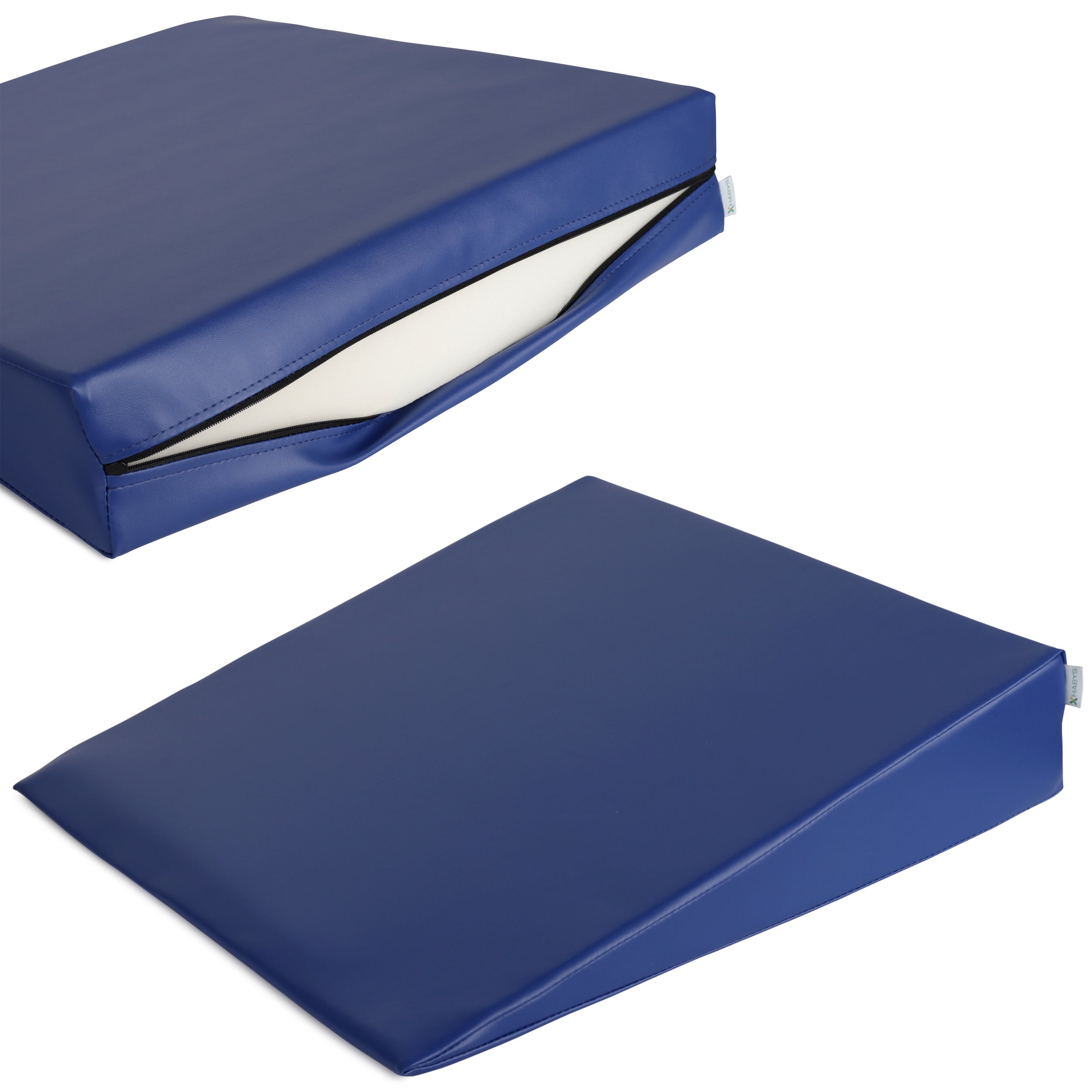 --Wedge Bolster 60x60x12 K012 Navy Blue-