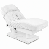 --White velour fitted sheet ETERNA | Habys-
