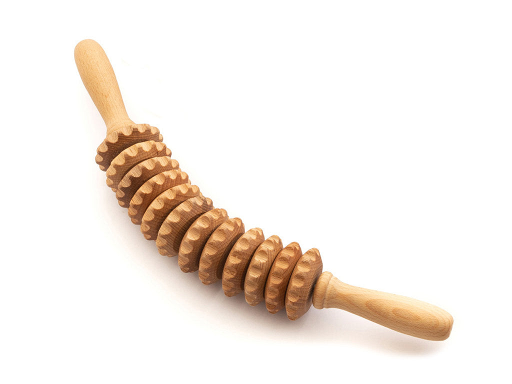 --Wooden massage roller, roller-