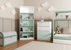 2-Komoda Malwa M4 ARTESO MINT Miętowy-2