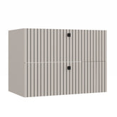 WASHBASIN CABINET TIGO 80 2S CASHMERE 2 DRAWERS RIBBED FRONT WALL-MOUNTED