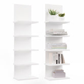 Wall Shelf R5P 5 Shelves for Books for Office Living Room Children's Room WHITE