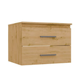 NEL 60 Bathroom Sink Cabinet with 2 Drawers OAK ARTISAN