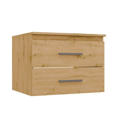 NEL 60 Bathroom Sink Cabinet with 2 Drawers OAK ARTISAN