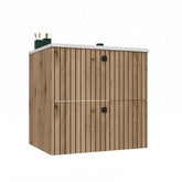 1-SZAFKA POD UMYWALKĘ TIGO 60 2S DĄB EVOKE RYFLOWANY FRONT + UMYWALKA-1