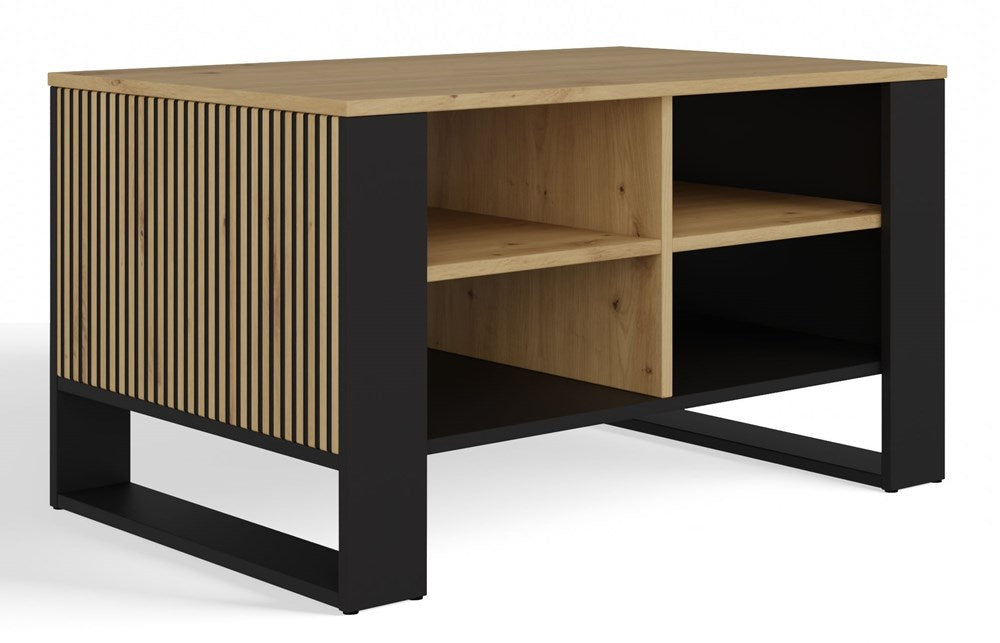 1-Ława Modern 4P SLIM DĄB ARTISAN CZARNY-1